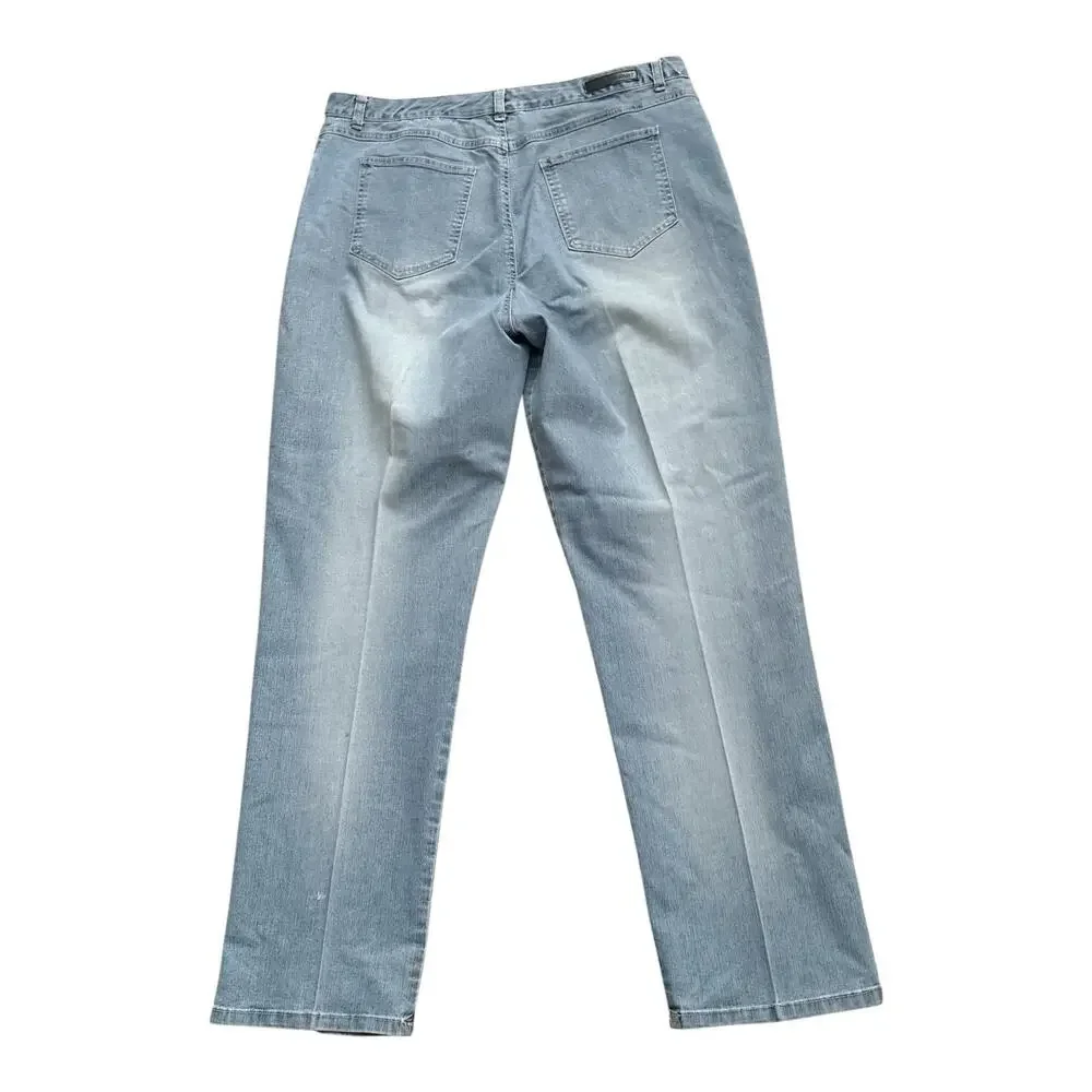 Gloria Vanderbilt Jeans Womens 16 Light Wash Straight Blue Vintage 31
